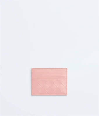 Кредитная карта-кейс с плетением Intrecciato BOTTEGA VENETA, розовый 47360236