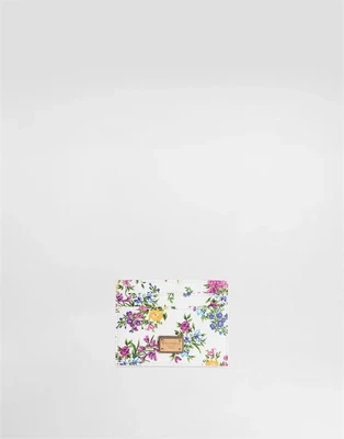 Кардхолдер из печатной телячьей кожи DOLCE & GABBANA, мультицвет 47361613