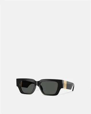 Солнцезащитные очки с пластиной Медузы VERSACE, черный 47365566