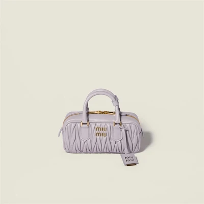 Сумка Arcadie из стеганой кожи наппа MIU MIU, фиолетовый 47376727