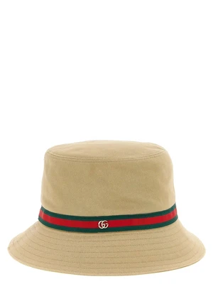 Панама с лентой Web GUCCI, бежевый 47326686