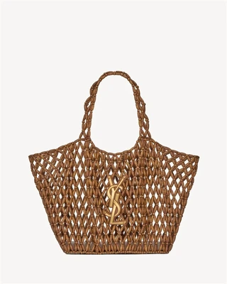 ICARE среднего размера из деревянных бусин SAINT LAURENT, коричневый 47339604