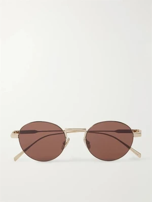 Солнцезащитные очки Oro в круглой оправе золотистого цвета CELINE EYEWEAR, золотой 47343337