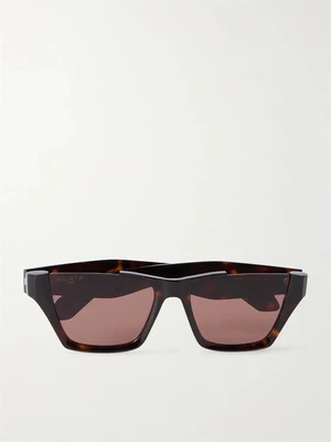 Солнцезащитные очки-авиаторы из ацетата черепахового цвета ALAÏA EYEWEAR, коричневый 47348426