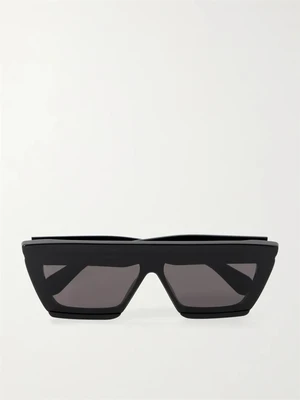 Солнцезащитные очки со скругленной оправой D-образной формы из ацетата ALAÏA EYEWEAR, черный 47348432