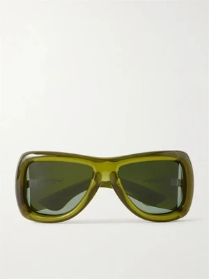 Солнцезащитные очки SL 902 Howl D-frame из ацетата Saint Laurent Eyewear, бирюзовый 47348697