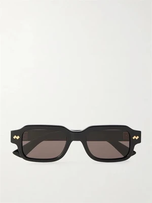Солнцезащитные очки Intrecciato прямоугольной формы из ацетата BOTTEGA VENETA EYEWEAR, черный 47348932