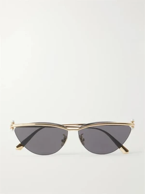 Солнцезащитные очки DiorTribales B2U в оправе «кошачий глаз» золотистого цвета DIOR EYEWEAR, золотой 47349375
