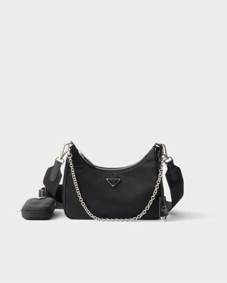 Сумка Prada Re-Edition 2005 из переработанного нейлона, черный 47352815