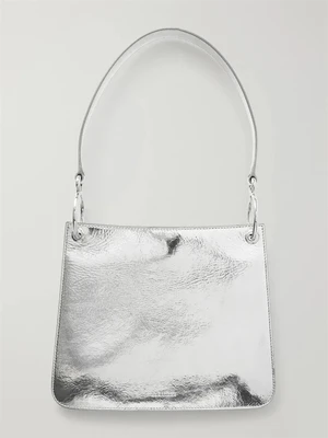 Маленькая сумка на плечо Otto из металлизированной кожи JIL SANDER 47352823