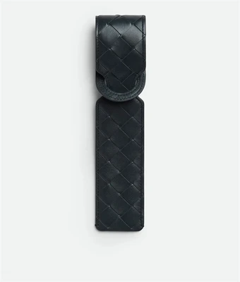 Intrecciato Long Tag Holder BOTTEGA VENETA, черный 47361086