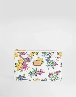 Кардхолдер из печатной телячьей кожи DOLCE & GABBANA, мультицвет 47361612