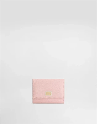 Кошелек из телячьей кожи Dauphine DOLCE & GABBANA, розовый 47362010