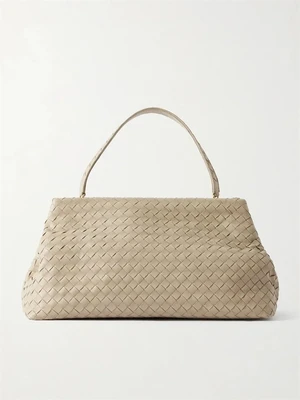 Плечевая сумка из кожи Intrecciato BOTTEGA VENETA, белый 47345547