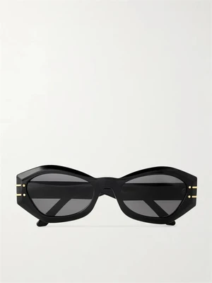 DiorSignature B1U солнцезащитные очки из ацетата в форме кошачий глаз DIOR EYEWEAR, черный 47348767