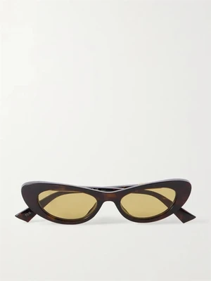 Солнцезащитные очки в черепаховой оправе Ribbon «кошачий глаз» BOTTEGA VENETA EYEWEAR, коричневый 47348910