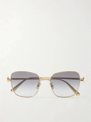 Солнцезащитные очки DiorTribales S1U в квадратной оправе золотистого цвета DIOR EYEWEAR, золотой 47349280