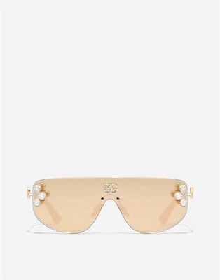 Солнцезащитные очки DG Crystals DOLCE & GABBANA, золотой 47350602