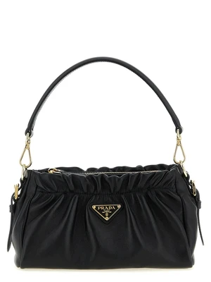 Кожаная сумка на плечо Prada, черный 47354896