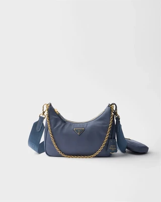Сумка Prada Re-Edition 2005 из переработанного нейлона, синий 47359739