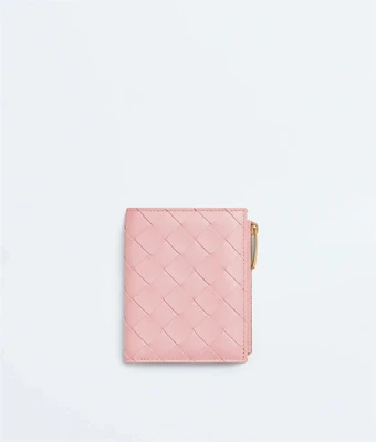 Маленький двусложный кошелек Intrecciato BOTTEGA VENETA, розовый 47361588