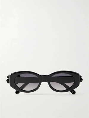 Овальные солнцезащитные очки Clover B1I DIOR EYEWEAR, черный 47376708