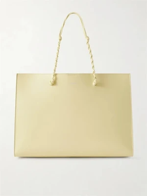 Tangle большой кожаный шоппер JIL SANDER, желтый 47339843