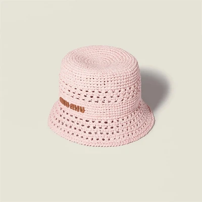 Шляпа из тканого материала MIU MIU, розовый 47343310