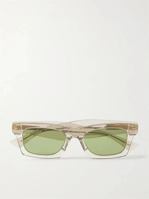 Квадратные ацетатные солнцезащитные очки Ribbon BOTTEGA VENETA EYEWEAR, прозрачный 47348430