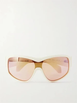 Лыжные солнцезащитные очки Thyra овальной формы Moncler Eyewear, бежевый 47348787