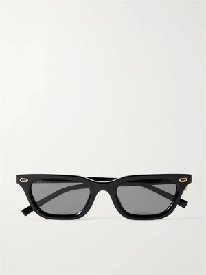 Солнцезащитные очки из ацетата в форме "кошачий глаз" Gucci Eyewear, черный 47348793