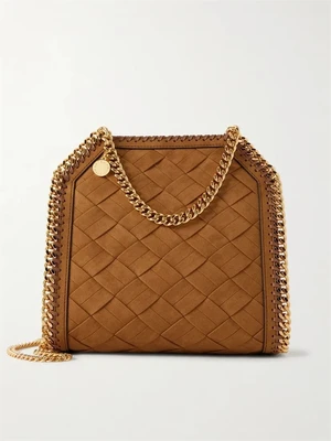 Плетеная сумка через плечо Falabella STELLA MCCARTNEY, коричневый 47350170