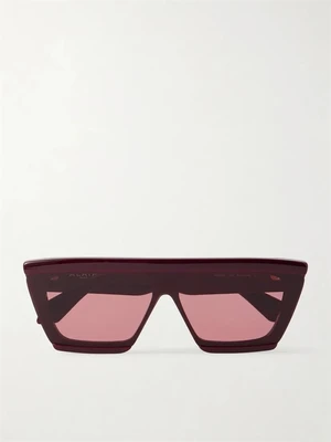 Солнцезащитные очки в ацетатной оправе D-формы ALAÏA EYEWEAR, бордовый 47352074