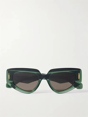 Солнцезащитные очки-кошачий глаз Anagram из ацетата LOEWE EYEWEAR, бирюзовый 47349461