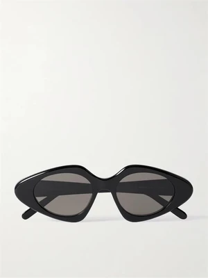 Тонкие солнцезащитные очки из ацетата в форме «кошачий глаз» LOEWE EYEWEAR, черный 47349611