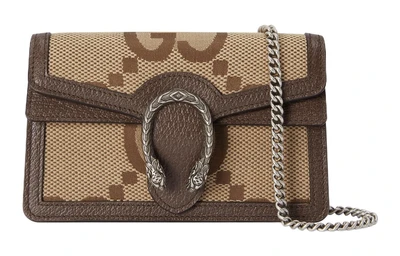 Женская сумка Gucci Dionysus Crossbody, коричнево-бежевая 4546589