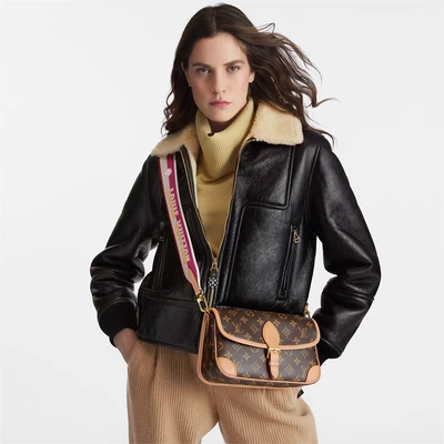 Сумка Louis Vuitton Diane Monogram, коричневый/фуксия 1451592