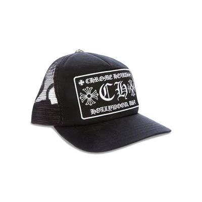 Кепка Chrome Hearts Ch Hollywood Trucker, черная 4768247