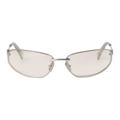 Солнечные очки Miu Miu Nocturne, серебристый 26475848