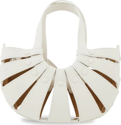 Сумка Bottega Veneta The Shell Bag White/Frost/Gold, белый 1127670