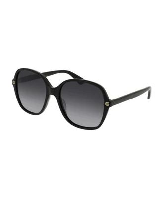 Солнцезащитные очки gg0092s Gucci, черный 12338602