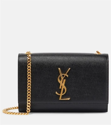 Kate Маленькая кожаная сумка через плечо Saint Laurent, черный 2107636
