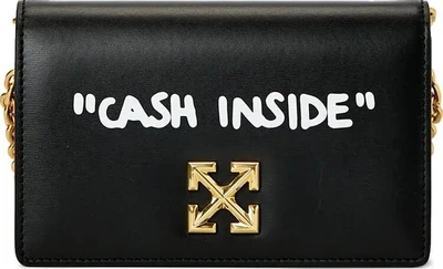 Сумка Off-White Jitney 0.5 Shoulder Quote Black/White, черный 1123505