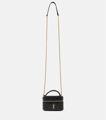 Сумка кросс-боди Gaby Micro из кожи Saint Laurent, нуар 25622086