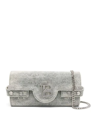 Balmain джинсовый клатч B-Buzz, серый 10024802