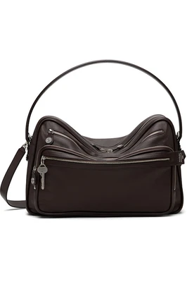 Acne Studios Коричневая сумка через плечо для фотоаппарата Camero 35857929