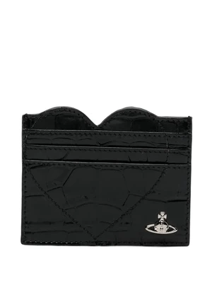 Кардхолдер с тиснением в виде эмблемы orb Vivienne Westwood, черный 35374487