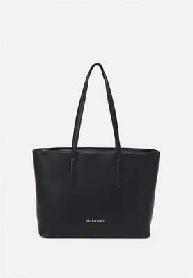 Сумка шоппер Valentino из экокожи с логотипом бренда, черный 1687312