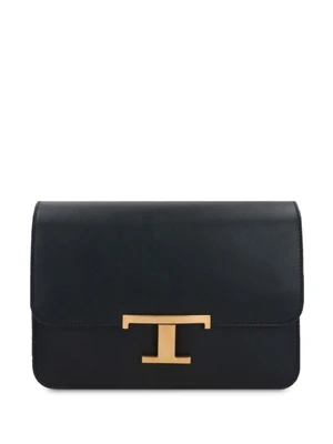 Tod's сумка через плечо из натуральной кожи mini T, черный 15831585