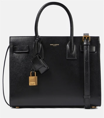 Сумка-тоут Sac De Jour Baby из кожи Saint Laurent, черный 2109370